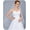 White, variant on CoCoMangos Bride Wedding Veil Short Fingertip Length Bridal Tulle Hair Accessories with Comb and Ribbon Edge