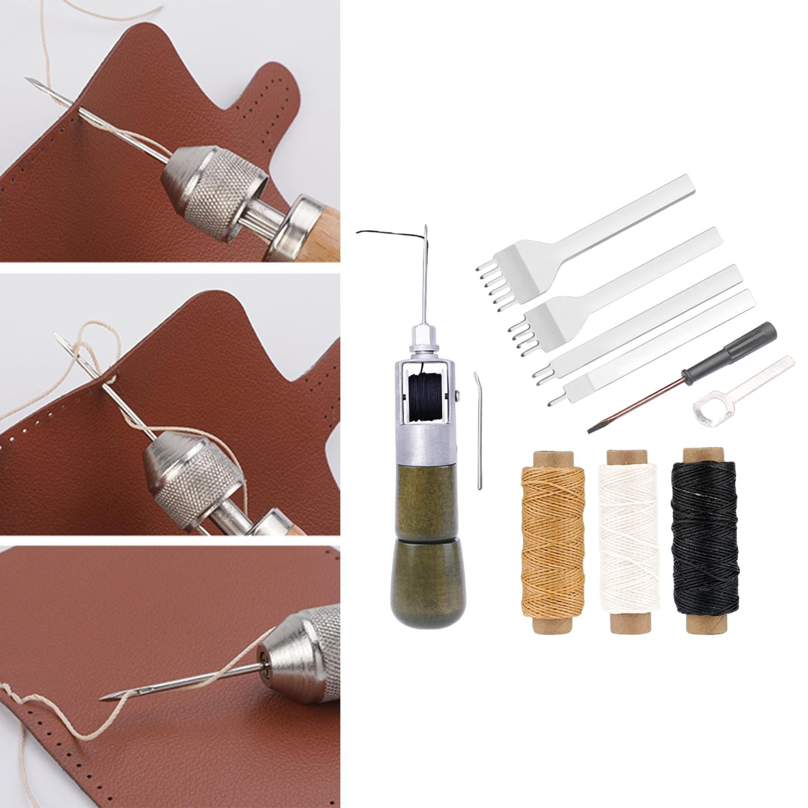 Sewing Awl Tools Stitching Stitcher Leathercraft Hand Sewing DIY Wood Grain