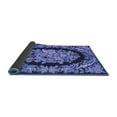 thumbnail image 2 of Ahgly Company Indoor Square Medallion Blue French Area Rugs, 5' Square, 2 of 4