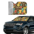 thumbnail image 3 of Kdxio Robot and Monsters Print Front Windshield Sun Shade,Folding Auto Sunshade for Car Truck SUV-Medium, 3 of 7