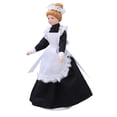 thumbnail image 1 of Modelo de Muñecas de Mini Cerámica, 1:12 Dollhouse Victorian Parlour Maid Doll Artesída Vigorán, 1 of 7