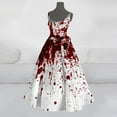 thumbnail image 2 of Kcodviy Halloween S pour Femmes Robe de Plage à Manches Courtes Robe Évasée à Imprimé Sanglant Robe Midi Tunique Sans Manches Robe de Cocktail Robe d'Été Robe de Cocktail Robes d'Invitée de Mariage, 2 of 3