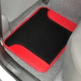 thumbnail image 6 of BDK Red Floor Mats for Cars - Black & Red Carpet Car Floor Mats Interior Liners for Auto Van Truck SUV - Carpet Floor Mats Fulle Set Front & Rear Protector, 6 of 7
