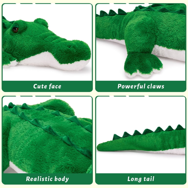 Tezituor 51 Inch Giant Alligator Crocodile Body Pillow Plush photo 6