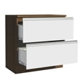 thumbnail image 3 of Mueble de Cocina 80 cm 2 Cajones Marrón/Blanco Glamy Madesa, 3 of 5