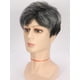 thumbnail image 4 of Peluca de pelo corto y rizado para hombre, tocado de seda de alta temperatura, color gris abuelita, 4 of 4