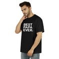 thumbnail image 4 of Inkmeso T-Shirt à Col Rond pour Hommes avec Imprimé Graphique Best Papa Ever.€ T-Shirt pour la Fête des Pères, 4 of 7
