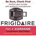 thumbnail image 2 of Genuine Frigidaire 216594300 Refrigerator Start Relay, 2 of 4