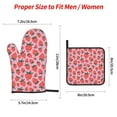 thumbnail image 2 of Fotbe Cartoon Strawberry for 4Pcs Oven Mitts and Pot Holders, 500℉ Heat Resistant Oven Mitts , Non-Slip Silicone Surface Safe for Baking, Cooking, BBQ, 2 of 6