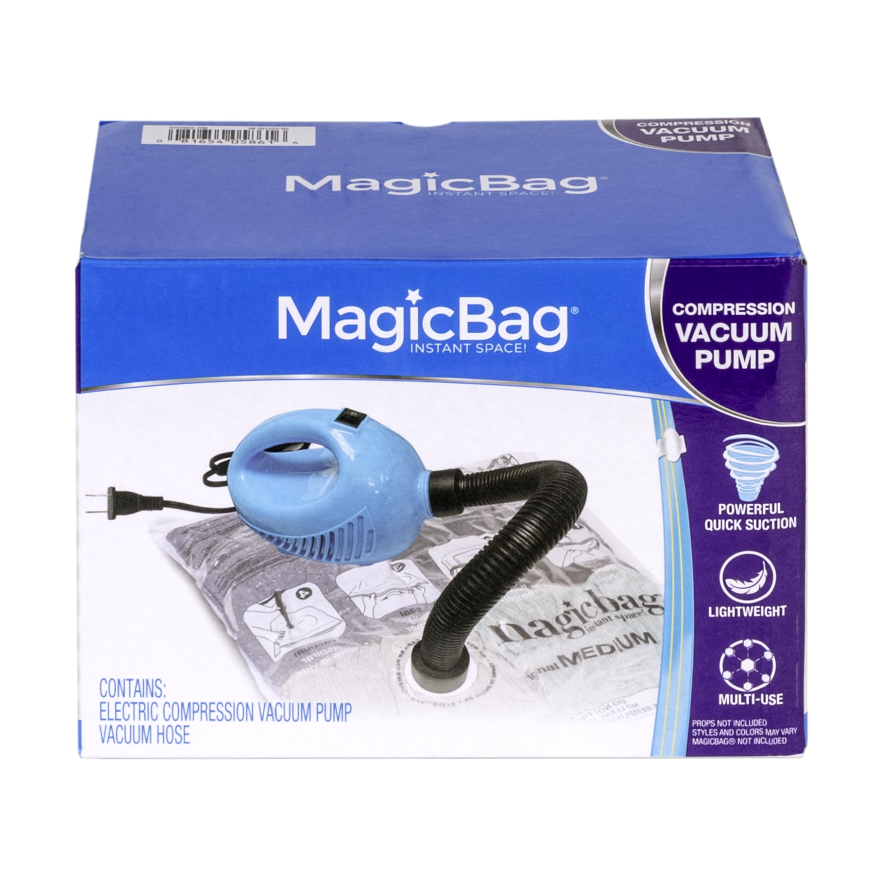 MagicBag Original 3 MEDIUM FLAT VACUUM COMPRESSION SEAL STORAGE BAGS Clothes HQ 
