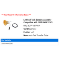 thumbnail image 2 of Left Fuel Tank Sender Assembly - Compatible with 2000 BMW 323Ci, 2 of 2