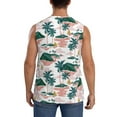 thumbnail image 4 of Daiia Hawaii Palms Printed Men's Tank Tops,Casual Soft Sleeveless Gym Muscle Shirts Bodybuilding Tee-X-Large, 4 of 8
