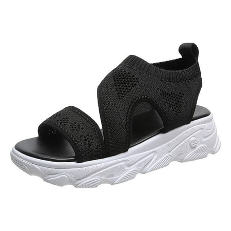 

Rdeuod Woman Shoes New Style Sandals Women S Woven Mesh Flat Beach Casual Women