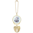 thumbnail image 1 of Romance High Heels Shoes Flower Pattern Car Keychain Angel Wing Pendant, 1 of 4