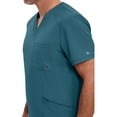 thumbnail image 3 of Infinity Cherokee V- Neck Men's Scrub Top with Rib Knit Back Panels with 3 Pockets and 360 Stretch - CK900A, 3 of 9