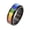 8MM Black, variant on Men's Women's Stainless Steel 8MM LGBT & Gay & Lesbian Rainbow Turnable Fidget Ring Couple Wedding Jewelry Black Size 11