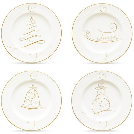 Noritake Golden Wave Set of 4 Appetizer Plates - Walmart.com Noritake Golden Wave Set of 4 Appetizer Plates - Walmart.com