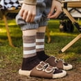 thumbnail image 5 of CoCoMangos Womens Mid-Calf Casual Striped Retro Socks Crew Running Cotton Warm Sock Size5-9, 5 of 8