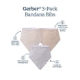 thumbnail image 5 of Gerber Baby Boy or Girl Neutral Cotton Bandana Bibs, 3-Pack, One Size, 5 of 6