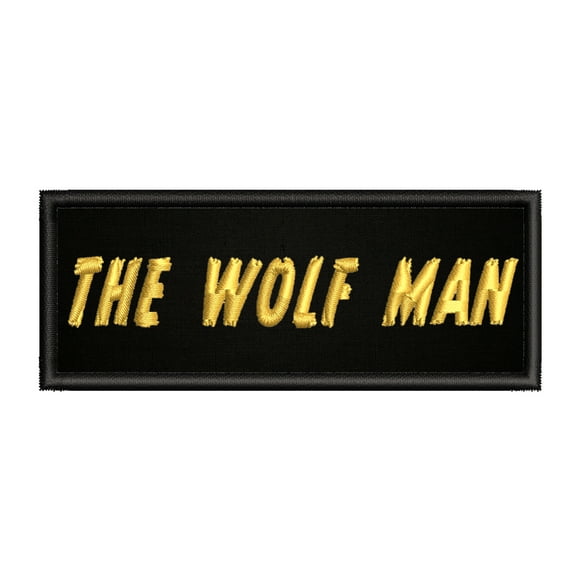 The Wolf Man Horror Movies 4" W x 1.5" T Iron/Sew On Decorative Patch
