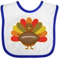 thumbnail image 3 of Inktastic Thanksgiving Day Turkey Football Fan Boys or Girls Baby Bib, 3 of 4