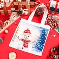 thumbnail image 2 of TRAHOO-40 Pieces Sublimation Tote Bags Blanks Bulk Polyester Reusable Grocery Bags Canvas Tote Bags for DIY Decorating Crafting Heat Transfer Bag for Gift, 2 of 4