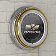 thumbnail image 5 of Chevrolet Chrome Double Rung Neon Clock - Chevy Racing, 5 of 6