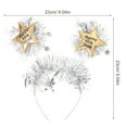 thumbnail image 2 of OULII 2 Pcs Bandeau Doré pour Fête du Nouvel An pour Femmes et Filles, 2 of 7