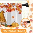thumbnail image 6 of Fall Kitchen Window Curtains and Valances Set 36 Inch, Gnomes Pumpkins Maple Leaves Orange Short Tier Curtain for Cafe Living Room Bathroom, Autumn 3 Pieces Set Kitchen Decor, 6 of 6
