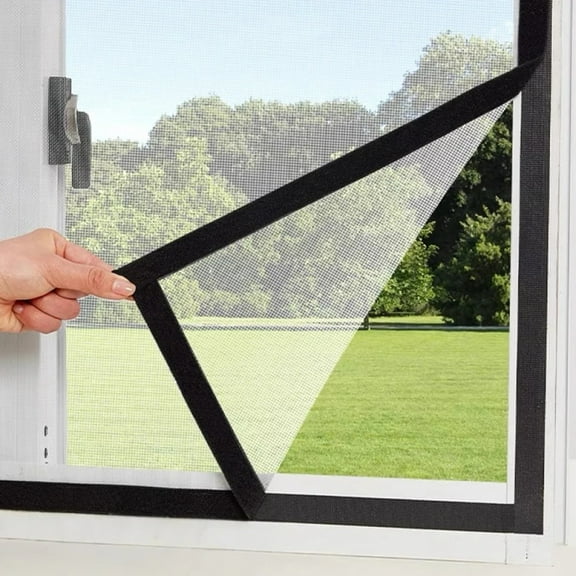 1 Pack Reusable Window Screen, Premium Mesh, Mosquito and Insect Protection, Ventilation, and Dust Prevention, Easy to Install