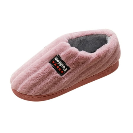 

Pgeraug womens slippers Womens Slippers For Womens Men Warm Shoes Soft House Slippers Flip Flop mens slippers Purple 40-41
