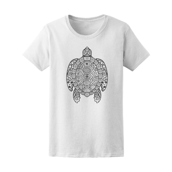 Zendoodle Turtle Swimming Women T-Shirt - Image by Shutterstock, Female XX-Large