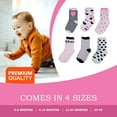 thumbnail image 6 of Peak 2 Peak Unisex Infant, Baby and Toddler 6-Pack Princess Ankle Socks - 6-12 Months, 6 of 6