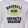 thumbnail image 4 of Inktastic Baseball Is My Favorite Season Long Sleeve Youth T-Shirt, 4 of 5