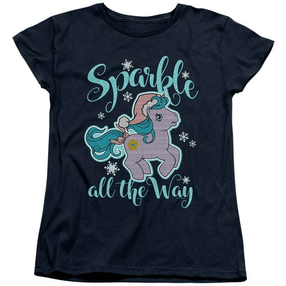 My Little Pony Retro Sparkle All The Way 2 S/S Women's T-Shirt Navy
