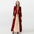 thumbnail image 4 of Womens Halloween Costumes 2024 Cosplay Gothic Dresses Halloween European And American Retro Tale Costume Robe Skirt, 4 of 6