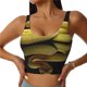 thumbnail image 1 of Fotbe Yellow White-Lipped Pit Viper Sujetador Deportivo Largo sin Aros para Mujer con Almohadillas y Soporte Medio, Transpirable y Absorbente, Camiseta Tipo Chaleco o Tank Top-Large, 1 of 8