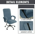 thumbnail image 4 of Silver Fox Fleece Elastic All Inclusive Thickened Office Staff Computer Swivel Chair Cover - L (including gloves), 4 of 4