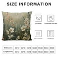 thumbnail image 5 of GOSMITH Flowers Pillow Covers Farmhouse Throw Pillow Covers Modern Floral Blossom Cushion Covers for Sofa Couch Square Coze Soft Pillowcase with White Red Yellow Wideflowers White, 5 of 5