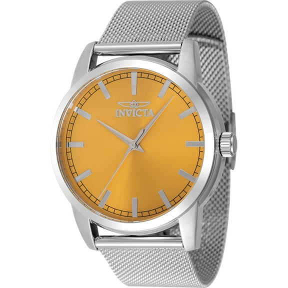 Invicta 48506 Men's Celestial Yellow Dial Silver Bracelet Watch