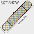 thumbnail image 3 of Dailycode Double Sided Oven Mitt with Loop Heat Resistant Kitchen Long Potholders 7" x 35" Colorful Checkered Squares, 3 of 6