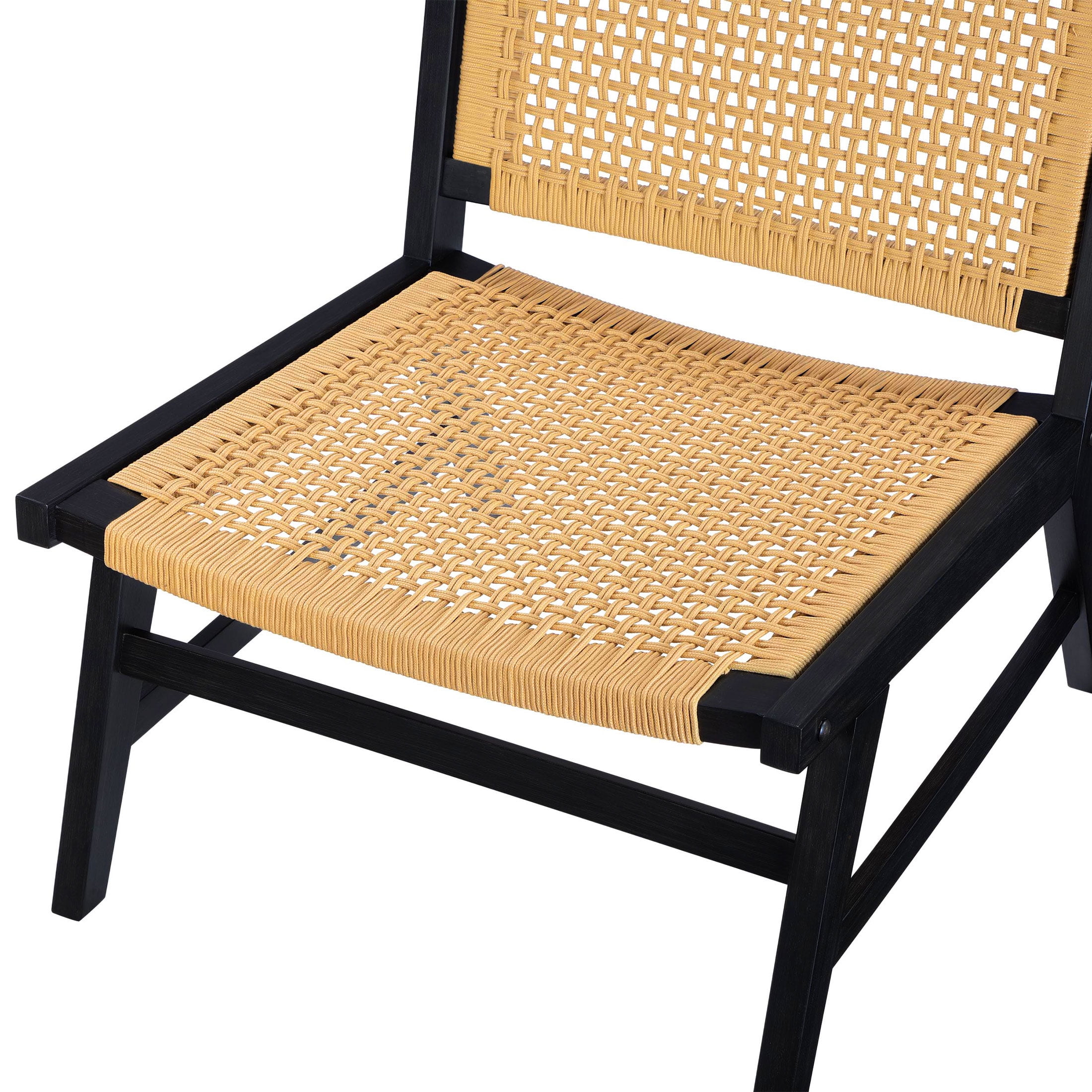 Better Homes & Gardens Vista Woven Accent Chair, Charcoal Finish