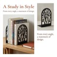 thumbnail image 4 of Unique Bargains Expandable Non-Skid Geometric Bookends With Compartments 2 Pcs Style C, 4 of 5
