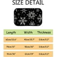 thumbnail image 7 of GZHJMY Bathroom Rugs Mats Non-Slip, Soft Microfiber Absorbent Bath Mats for Shower Bathtubs, Snowflakes Snow Black White Indoor Entrance Door Mats Bedroom Laundry 24”x16” Carpet Runner, 7 of 7