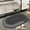 Dark-gray(round), variant on Non-Slip Quick Dry Bath Rugs, Super Absorbent Foot Mat Bath Carpet for Bathroom, Bathtub, Shower and Sink 59"x17.7"