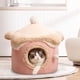 thumbnail image 4 of Casa para gatos con helado, cama para gatos con suficiente espacio interior para cachorros y gatitos, extra suave, lavable y antideslizante., 4 of 6