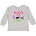 thumbnail image 3 of Inktastic Miss Kindergarten Cutie with Pencil and Stars Girls Long Sleeve Toddler T-Shirt, 3 of 5