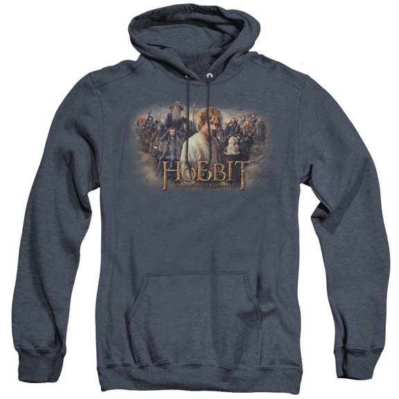 The Hobbit Hobbit Rally Adult Heather Hoodie Sweatshirt Navy