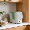 thumbnail image 3 of Sage Green Grey Ombre Toaster Cover 2 Slice, Modern Abstract Art Gradient Dustproof Bakeware Oven Protector with Top Hook, Waterproof Small Kitchen Appliance Toasters Dust Cover, 12"x7.5"x8", 3 of 8