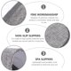 thumbnail image 3 of unbranded 15Pares Zapatillas Para Y Hotel En Gris Y Fácil De Transportar Para Uso Interior, 3 of 7